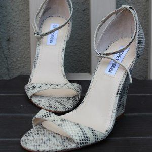 Steve Madden Snake Print Wedges